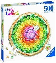 Ravensburger Puzzle Circle of Colors Pizza 500pc 17347 hinta ja tiedot | Palapelit | hobbyhall.fi