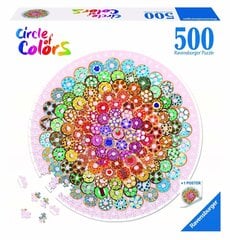 Ravensburger Puzzle Circle of Colors Donuts 500pc 17346 hinta ja tiedot | Palapelit | hobbyhall.fi