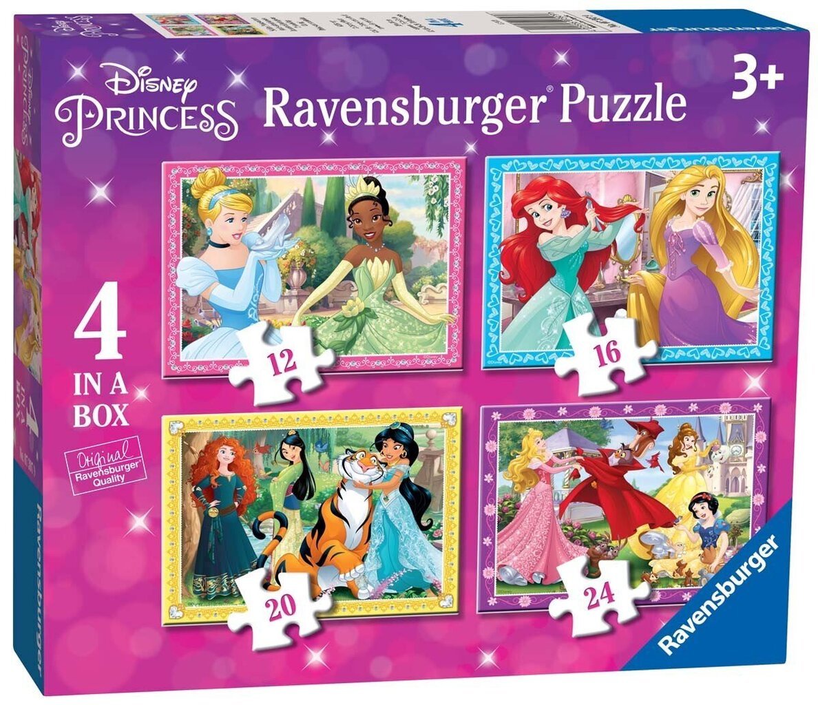 Ravensburger Puzzle DPR: Disney Princes 12/16/20/24P 7397 hinta ja tiedot | Palapelit | hobbyhall.fi