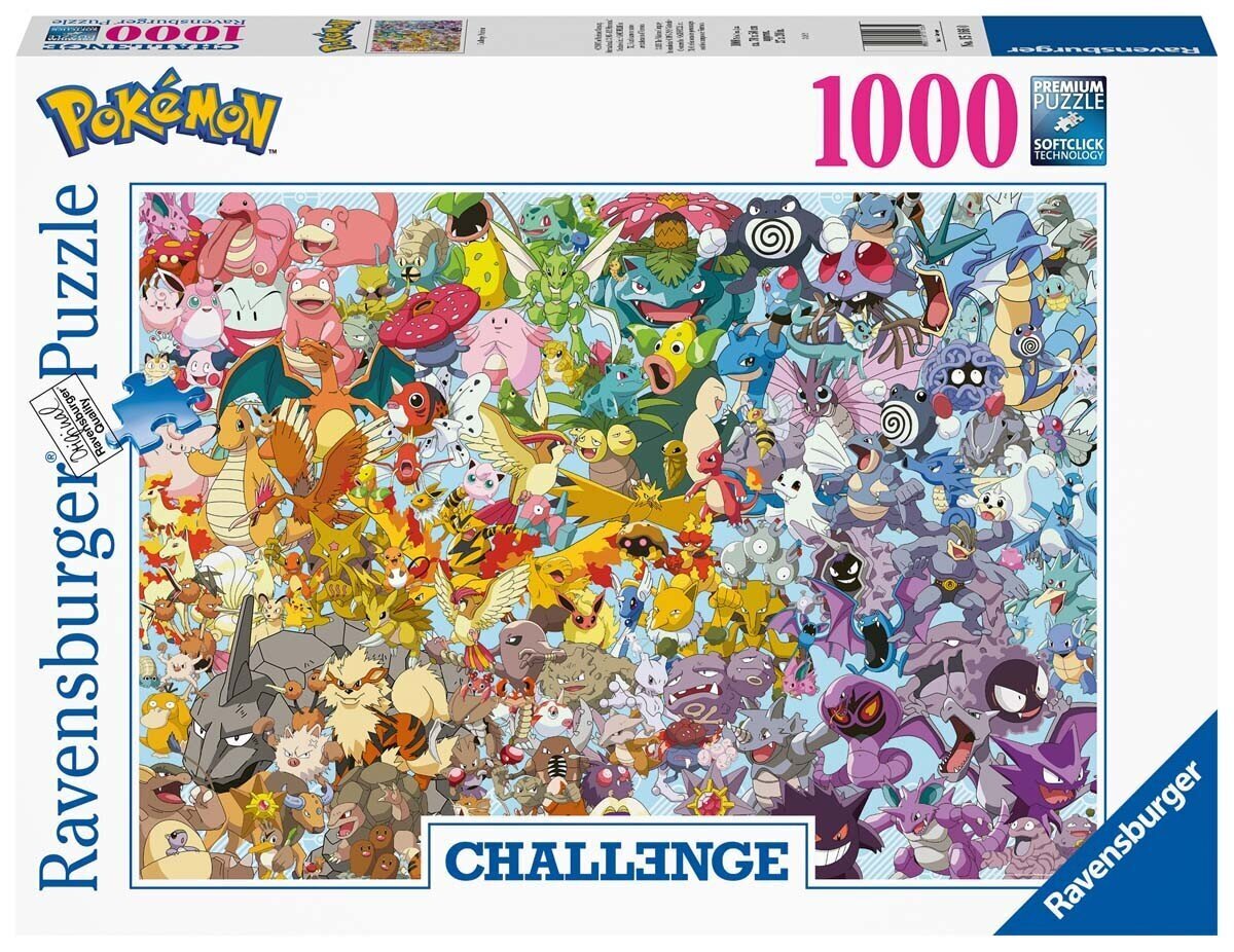 Ravensburger Puzzle Challenge Puz.-Pokémon 1000p 15166 hinta ja tiedot | Palapelit | hobbyhall.fi