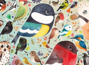 Ravensburger Puzzle Sewell S British Birds 500P 14697 hinta ja tiedot | Palapelit | hobbyhall.fi