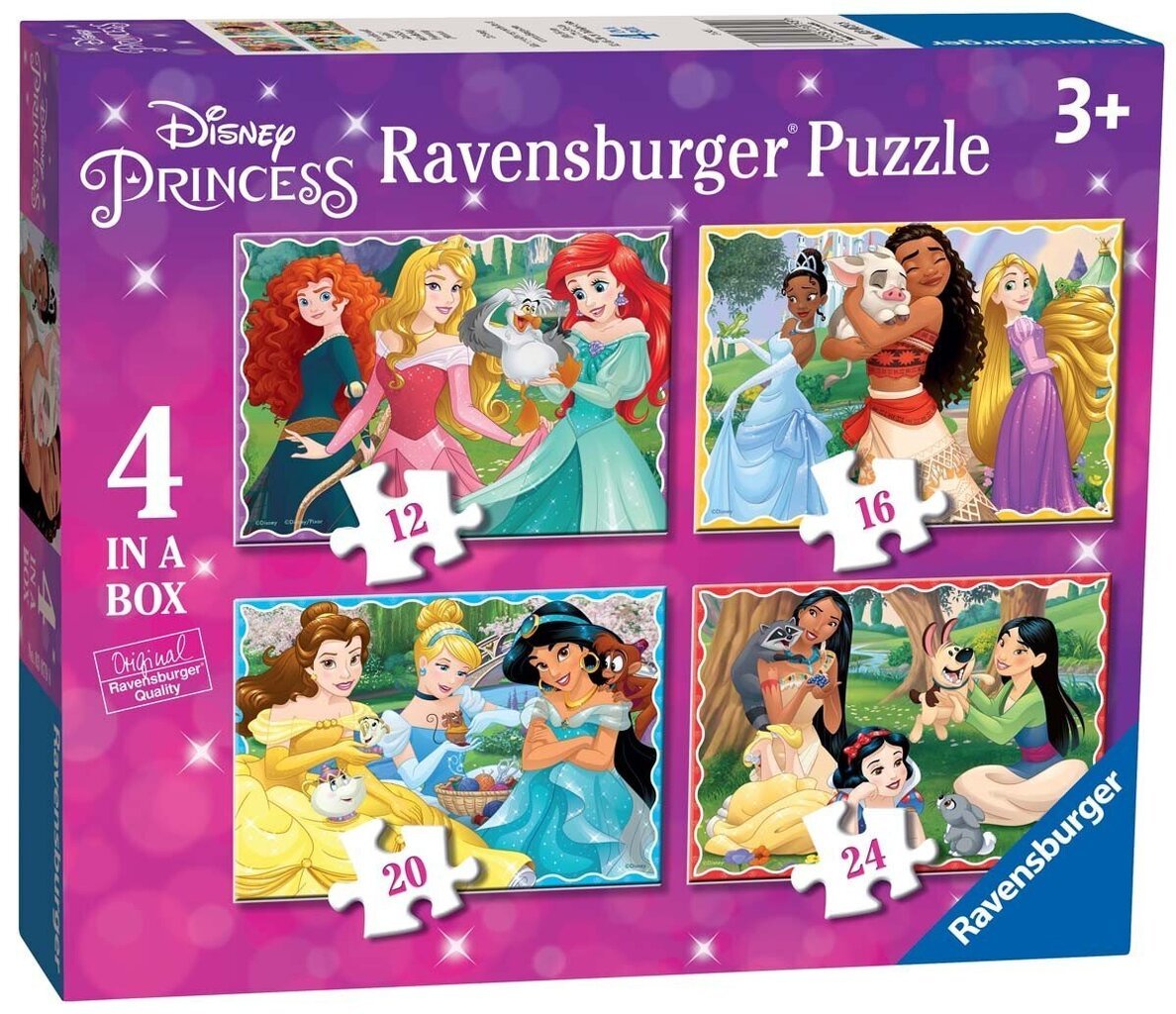 Ravensburger Puzzle DPR: Disney Princess 12/16/20/24P 3079 hinta ja tiedot | Palapelit | hobbyhall.fi