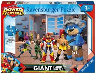 Ravensburger Puzzle Power Players Giant Floor 24P 3119 hinta ja tiedot | Palapelit | hobbyhall.fi