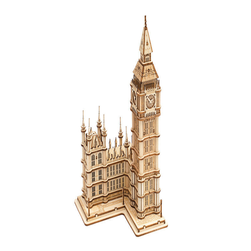 Rolife Big Ben With Lights TG507 Architecture 3D Wooden Puzzle hinta ja tiedot | Palapelit | hobbyhall.fi