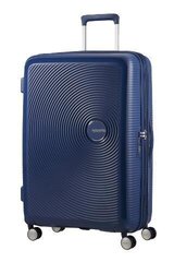 American Tourister iso matkalaukku Soundbox Spinner Expandable 77cm, sininen hinta ja tiedot | Matkalaukut ja -kassit | hobbyhall.fi