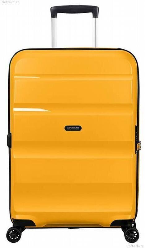 American Tourister keskikokoinen matkalaukku Bon Air DLX Spinner Expandable 66cm, keltainen hinta ja tiedot | Matkalaukut ja matkakassit | hobbyhall.fi