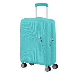 American Tourister lentolaukku Soundbox Spinner Expandable 55cm, vaaleansininen hinta ja tiedot | Matkalaukut ja -kassit | hobbyhall.fi