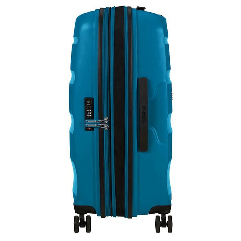 American Tourister keskikokoinen matkalaukku Bon Air DLX Spinner Expandable 66cm, sininen hinta ja tiedot | Matkalaukut ja -kassit | hobbyhall.fi