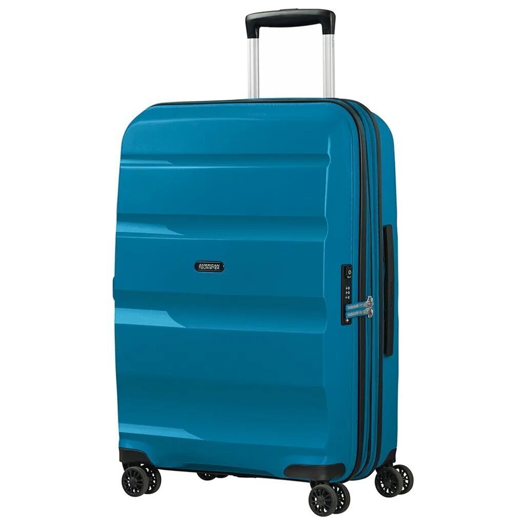 American Tourister keskikokoinen matkalaukku Bon Air DLX Spinner Expandable 66cm, sininen hinta ja tiedot | Matkalaukut ja -kassit | hobbyhall.fi