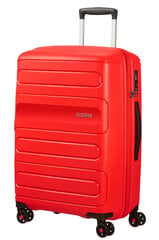 American Tourister keskikokoinen matkalaukku Sunside Spinner 68 Exp, punainen hinta ja tiedot | Matkalaukut ja matkakassit | hobbyhall.fi