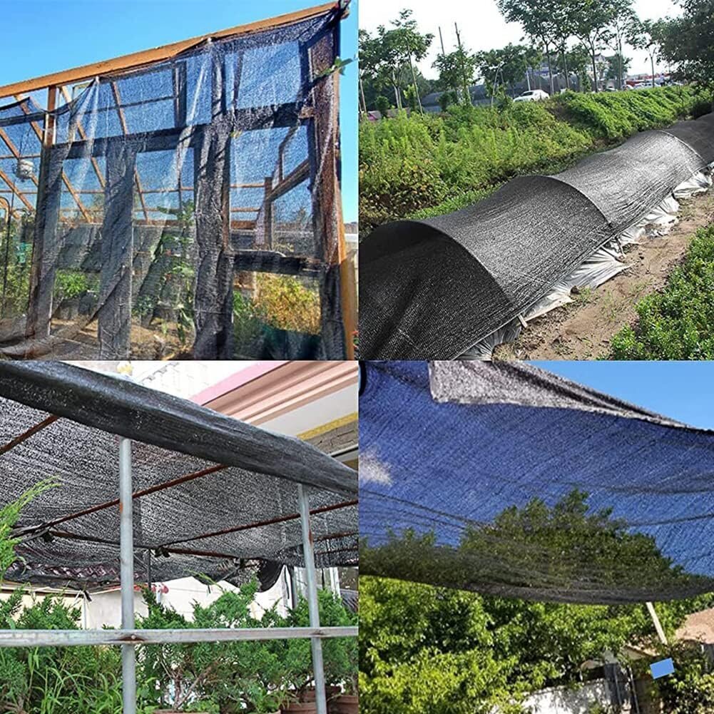 Puutarha aurinkosuojaverkko kasvihuoneeseen BeGrit, 2 m x 10 m, musta hinta ja tiedot | Puutarhatyökalut | hobbyhall.fi