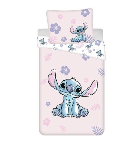 Pussilakanasetti Lilo and Stitch Pinkki 140x200+70x90cm hinta ja tiedot | Vuodevaatteet lapsille | hobbyhall.fi