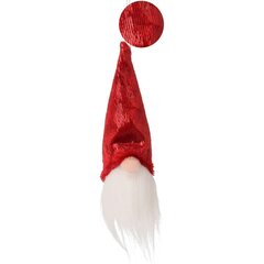 Koristeellinen riipus joulupukki, 11 cm, satiini, punainen hinta ja tiedot | Joulukoristeet | hobbyhall.fi
