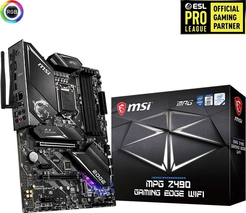 MSI MPG Z490 GAMING EDGE WIFI hinta ja tiedot | Emolevyt | hobbyhall.fi