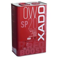 Xado Atomic Oil 0W-20 SP Red Boost, moottoriöljy, 4L hinta ja tiedot | Moottoriöljyt | hobbyhall.fi