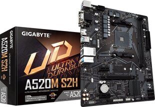 Gigabyte A520M S2H hinta ja tiedot | Emolevyt | hobbyhall.fi