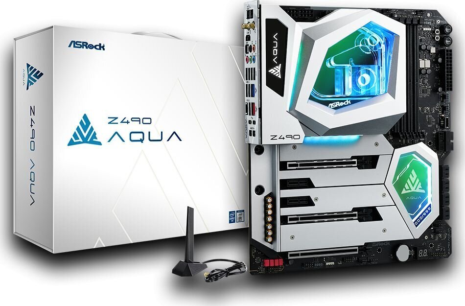 ASRock Z490 AQUA hinta ja tiedot | Emolevyt | hobbyhall.fi