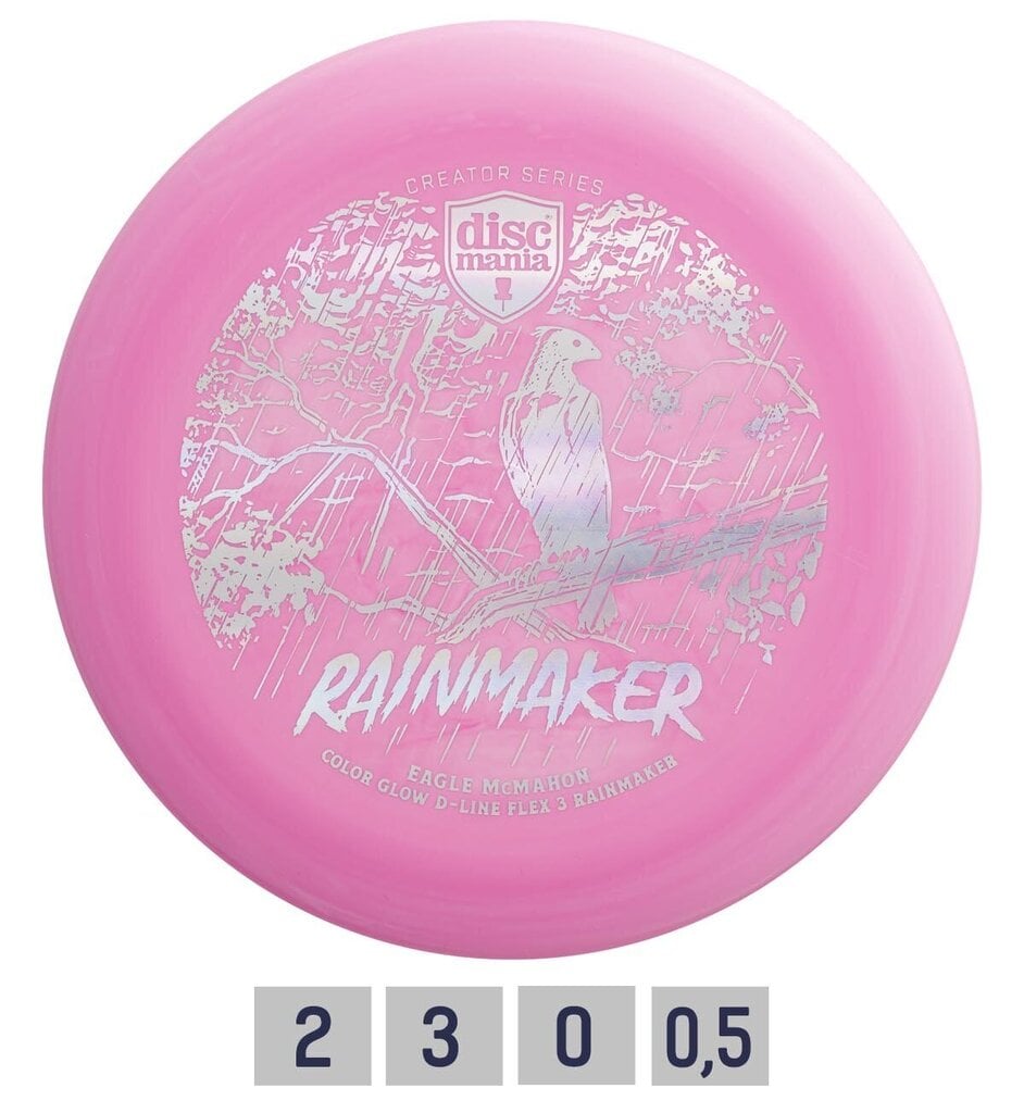 Frisbeegolfkiekko Discmania Putter D-Line Flex 3 Rainmaker, vaaleanpunainen hinta ja tiedot | Frisbeegolf | hobbyhall.fi