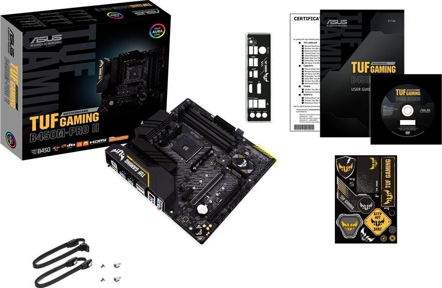 Asus TUF Gaming B450M-PRO II hinta ja tiedot | Emolevyt | hobbyhall.fi