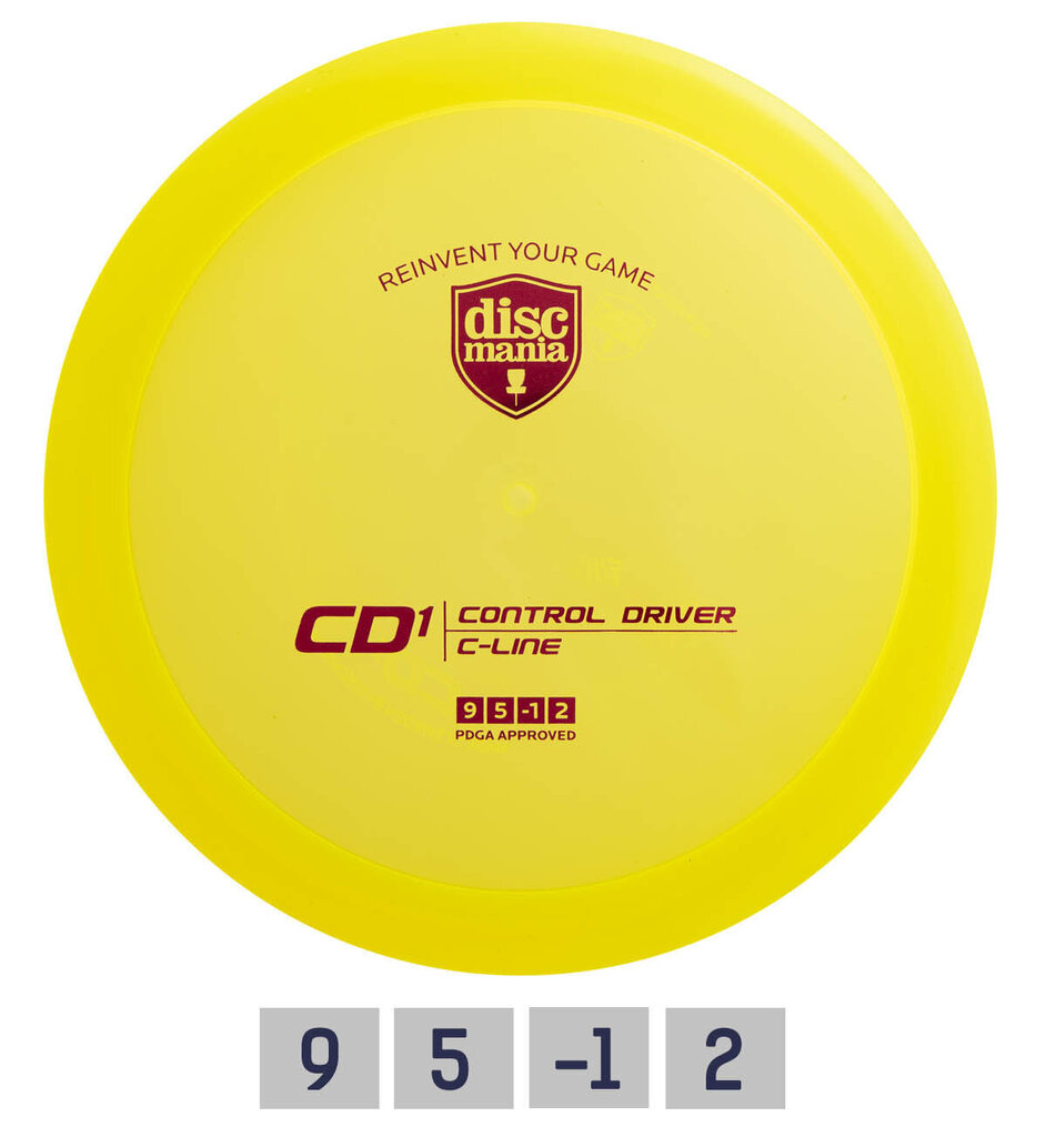 Frisbeegolfkiekko Discmania C-Line CD1, keltainen hinta ja tiedot | Frisbeegolf | hobbyhall.fi