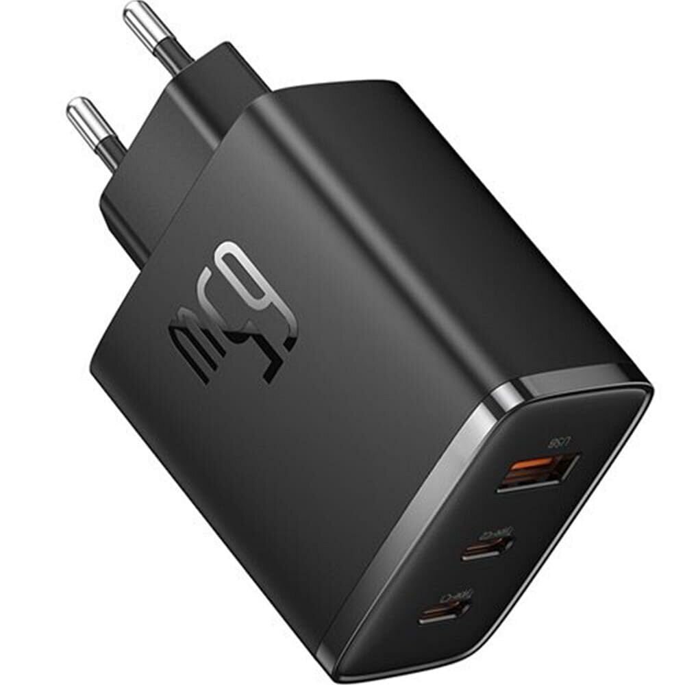 BASEUS charger 2x Type-C + USB 65W Cube Pro black P10152301113-00 hinta ja tiedot | Puhelimen laturit | hobbyhall.fi