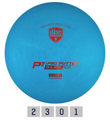 Discmania Putter D-Line P1 Flex 2 frisbeegolfkiekko, sininen hinta ja tiedot | Frisbeegolf | hobbyhall.fi
