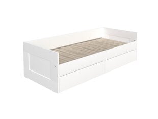 ORION ulosvedettävä sänky, jossa 2 laatikkoa 80x200cm, valkoinen 7.02.08.460.1 hinta ja tiedot | Sängyt | hobbyhall.fi