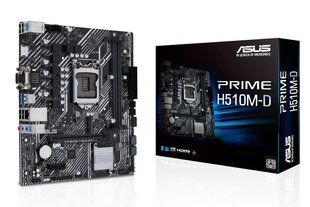 Asus Prime H510M-D hinta ja tiedot | Emolevyt | hobbyhall.fi