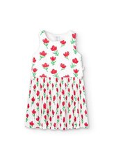 Boboli lasten mekko 418036*9382, valkoinen punainen 8445470405832 hinta ja tiedot | Boboli Tyttöjen vaatteet | hobbyhall.fi