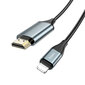 Kaapeli sovitin / sovitin Lightning -> HDMI-muunnin HOCO UA15 hinta ja tiedot | Adapterit | hobbyhall.fi