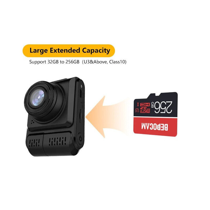 Bepocam ZD68 autovideonauhuri 4K+1080P hinta ja tiedot | Autokamerat | hobbyhall.fi
