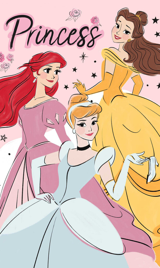 Lasten pyyhe Disney Princess Elegant 30x50cm hinta ja tiedot | Pyyhkeet | hobbyhall.fi