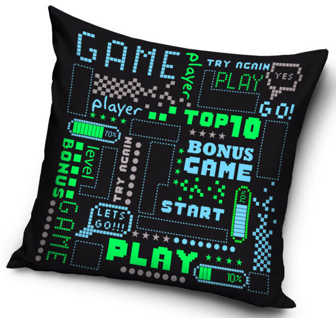 Tyynyliina Gamer 40x40 cm hinta ja tiedot | Hauskat koristetyynyt | hobbyhall.fi