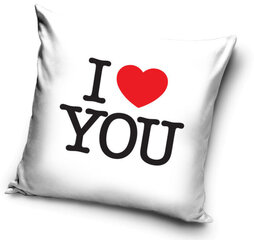 Tyynyliina I love you 40x40 cm hinta ja tiedot | Hauskat koristetyynyt | hobbyhall.fi