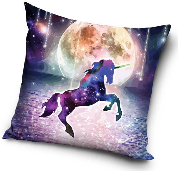 Tyynyliina Unicorns 40x40 cm hinta ja tiedot | Hauskat koristetyynyt | hobbyhall.fi