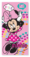 Lasten pyyhe Disney Minnie Hearts, 70x137 cm, nopeasti kuivuva hinta ja tiedot | Pyyhkeet | hobbyhall.fi