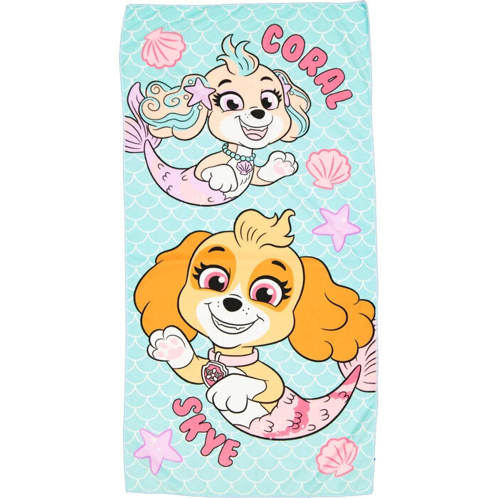 Lasten pyyhe Paw Patrol Mermaid 60x120 cm hinta ja tiedot | Pyyhkeet | hobbyhall.fi