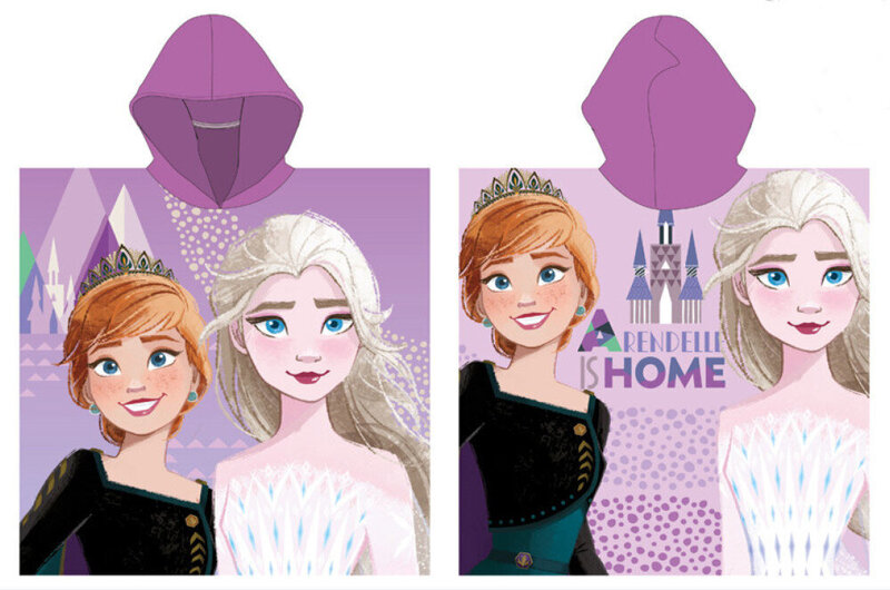 Lasten pyyhe Disney Frozen Arendelle, poncho 55x110 cm