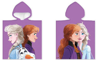 Lasten pyyhe Disney Frozen Purple Poncho 50x100 cm hinta ja tiedot | Pyyhkeet | hobbyhall.fi