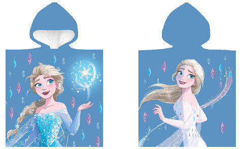 Lasten pyyhe Disney Frozen Snow Poncho 50x100 cm hinta ja tiedot | Pyyhkeet | hobbyhall.fi