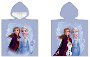 Lasten pyyhe Disney Frozen Poncho 50x100 cm hinta ja tiedot | Pyyhkeet | hobbyhall.fi