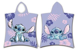 Lasten pyyhe Disney Lilo and Stitch Poncho 50x115 cm hinta ja tiedot | Pyyhkeet | hobbyhall.fi