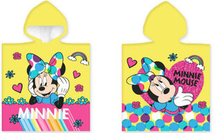 Lasten pyyhe Disney Minnie Yellow Poncho 50x100 cm hinta ja tiedot | Pyyhkeet | hobbyhall.fi