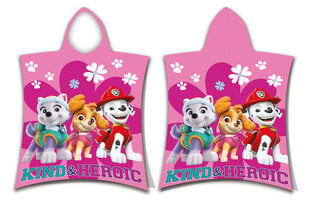 Lasten pyyhe Paw Patrol Heroic Poncho 50x115 cm hinta ja tiedot | Pyyhkeet | hobbyhall.fi