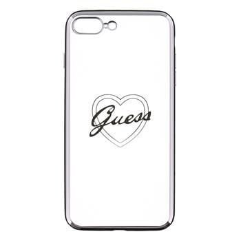 Apsauginis dėklas GUESS Signature Heart skirtas Apple iPhone 7 Plus 5.5", Skaidri/Sidabrinė hinta ja tiedot | Puhelimen kuoret ja kotelot | hobbyhall.fi