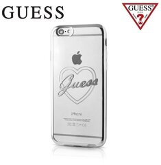 Suojakotelo GUESS Signature Heart Apple iPhone 7 Plus 5,5" kirkas/hopea hinta ja tiedot | Puhelimen kuoret ja kotelot | hobbyhall.fi