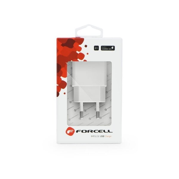 Forcell Pulse Quick Charge 3.0 Premium Travel Charger USB 2A White