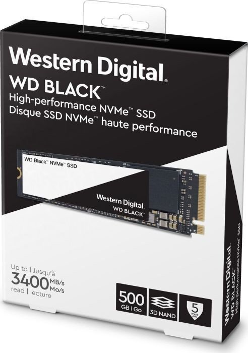 Western Digital WD Black 500GB PCIe x4 NVMe (WDS500G2X0C) hinta ja tiedot | Kovalevyt | hobbyhall.fi