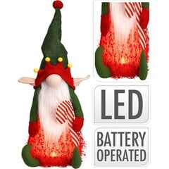 Koristeellinen LED-tonttu 51 cm hinta ja tiedot | Joulukoristeet | hobbyhall.fi