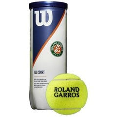 Tennispallot, S, Wilson Roland Garros, 3kpl hinta ja tiedot | Tennisvälineet | hobbyhall.fi